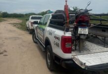 PRIAR GOYA RECUPERAN UNA MOTO ROBADA QUE ESTABA OCULTA EN UN CAMPO