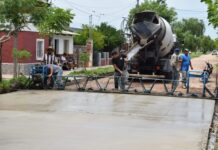 AVANZA LA OBRA DE PAVIMENTO EN HORMIGÓN ARMADO EN CALLE PERÚ