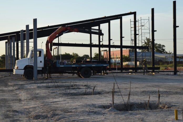 avance de las obras de la Nueva Termnal de Goya 1