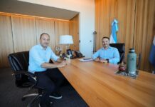 INTENDENTE MARIANO HORMAECHEA SE REUNIÓ CON EL GOBERNADOR JUAN PABLO VALDÉS