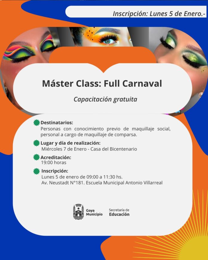 master clas carnaval flyr ilustracion nota
