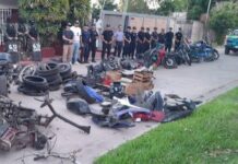 “CAUSA SORPRESA LA CANTIDAD DE REPUESTOS” DIJO EL COMISARIO MORALES SOBRE DESARMADERO CLANDESTINO