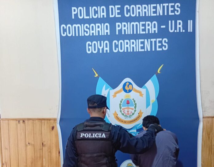 Aprehension persona robo local comercial