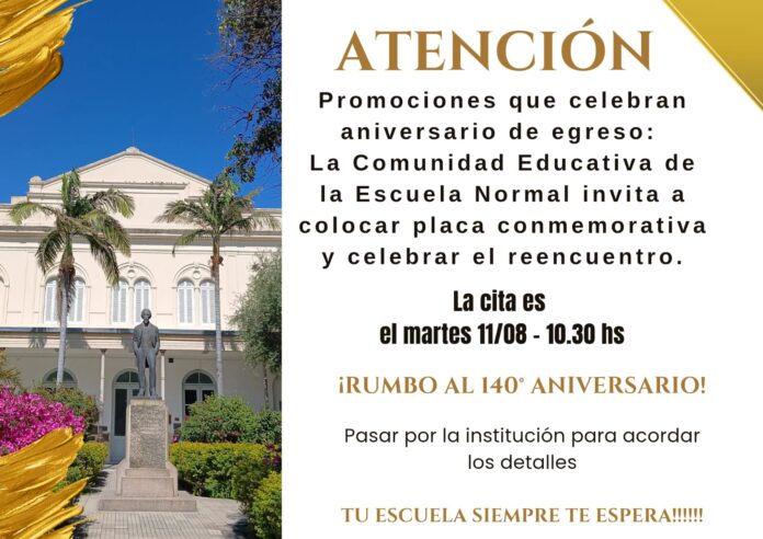 Escuela Normal rumbo a los 140 años flyr