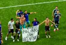 “Las Malvinas son argentinas”: los festejos de la Selección Argentina