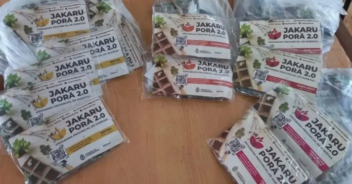 entrega de semillas programa yacaru pora goya