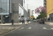 Fuerte operativo de seguridad y tránsito restringido por la visita del ministro de Justicia de la Nación