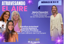 Este miércoles 19 de agosto Caro Salas en otra entrega mas de Atravesando el Aire.