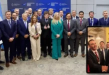 JP Valdés en París: un apretón de manos a Macron y reunión con Milei
