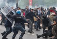 Nueva jornada de protestas en Italia: más de 200 detenidos tras saqueos en el centro de Milán