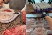 Gastó $200.000 y llenó el freezer: mostró su compra de comida para todo el mes y se viralizó